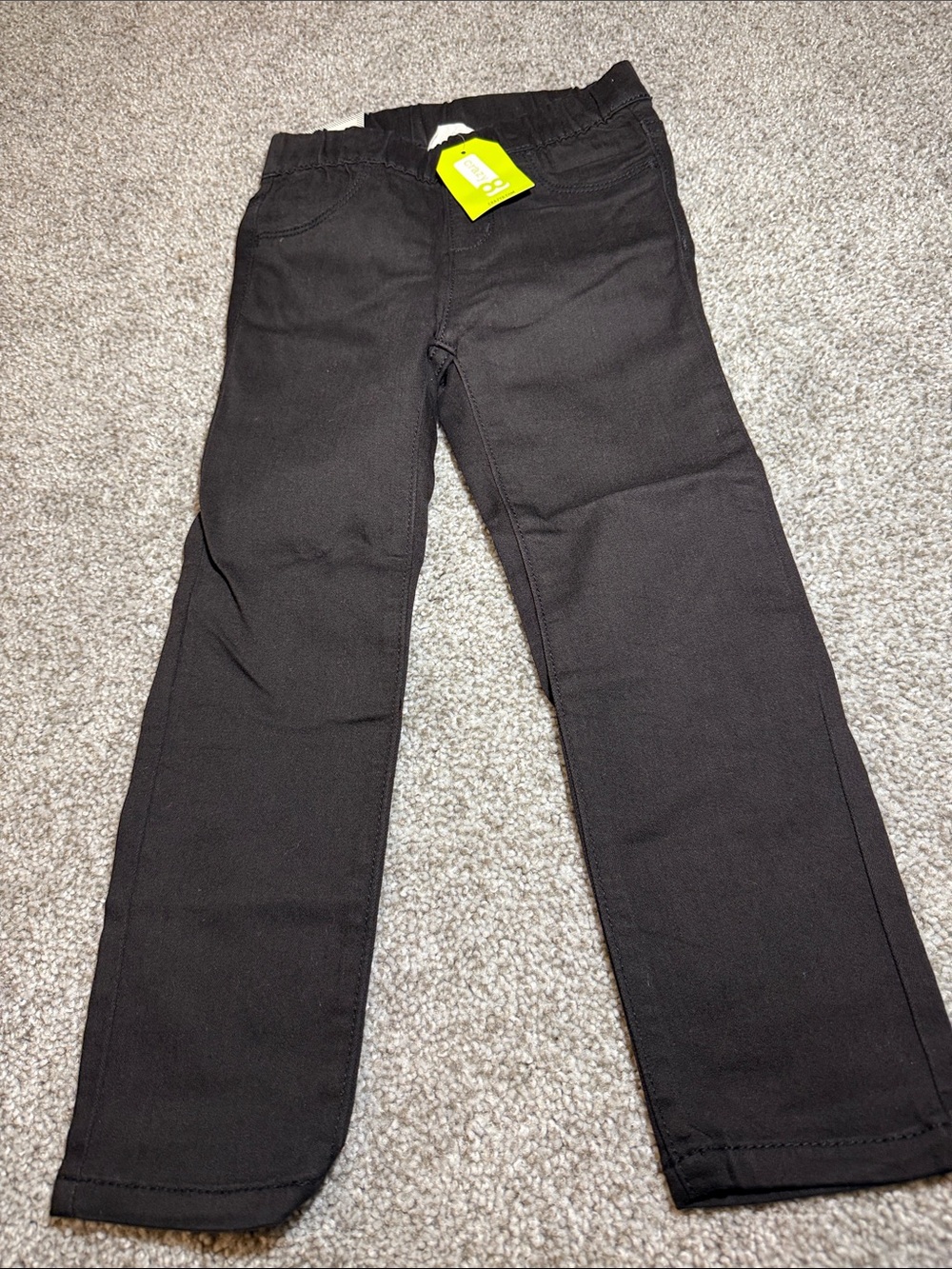 Girls' Black Stretch Jegging - Supper Skinny, Size 4T